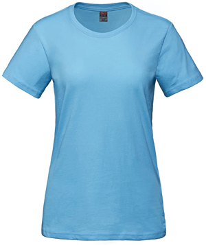 women's light blue t-shirt